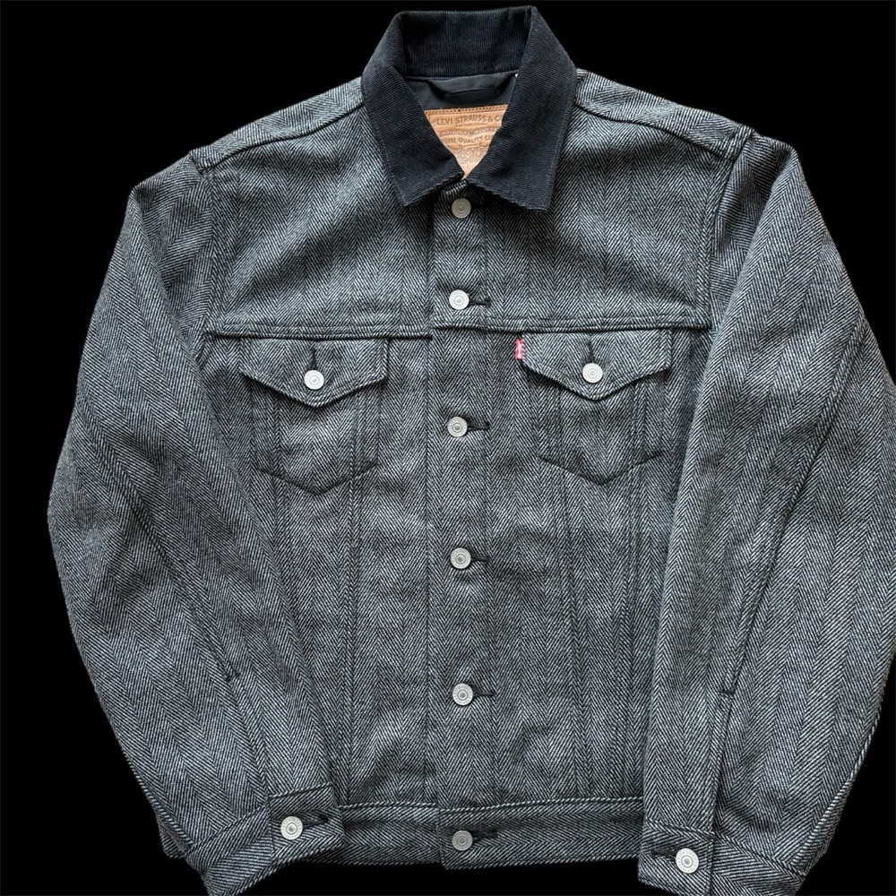 Levis Type 3 Herringbone Trucker Jacket Mens Size M